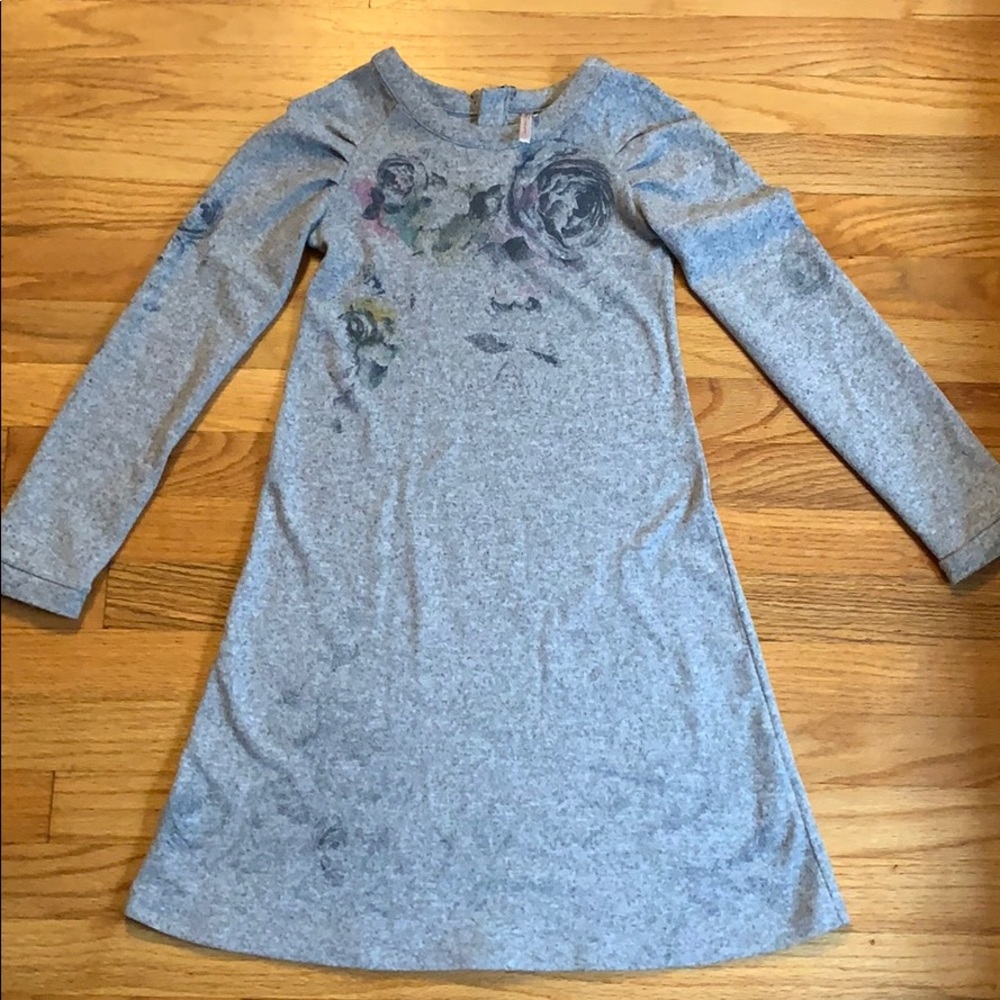 Girls Deux par Deux sweater dress size 12 gray